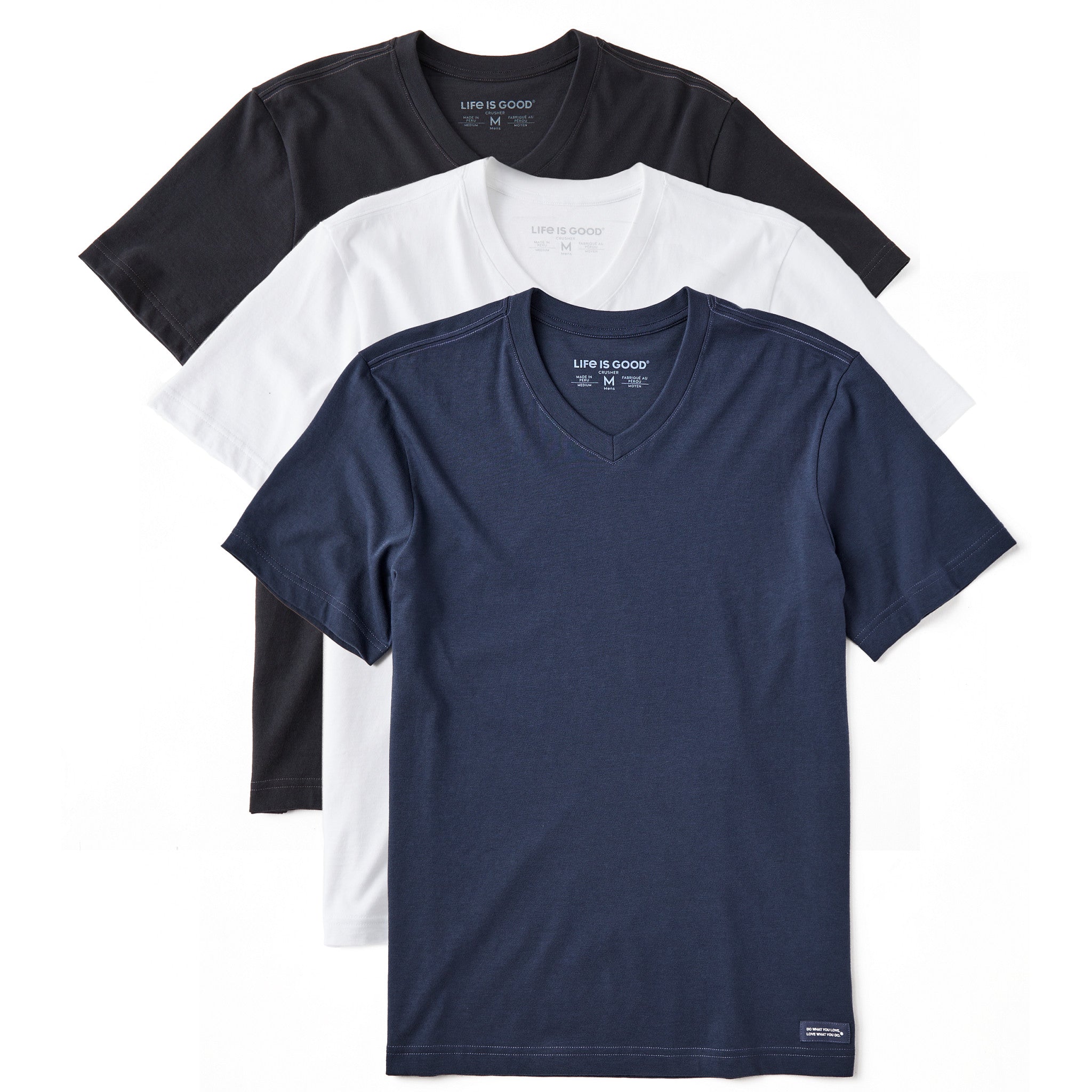 Product image for "Men's Solid 3-Pack Crusher Vee - Multi" ||142956PACK_1