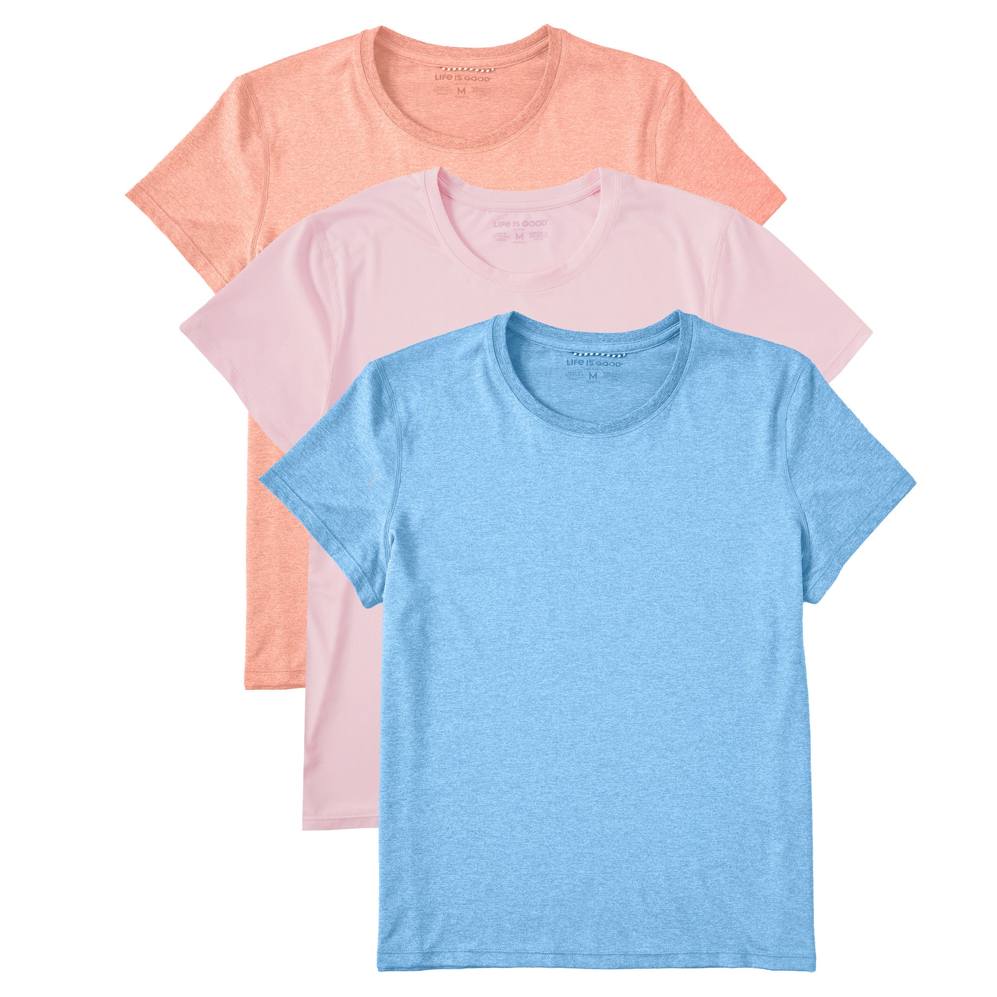 Product image for "Womens Solid 3-Pack Active Tee - Multi" ||148995PACK_1