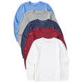 Product image for "Kids Solid 5-Pack Long Sleeve Crusher Tee - Multi 3" ||149073PACK_1